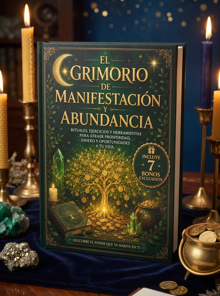 🕯️✨ GRIMORIO DE MANIFESTACION Y ABUNDANCIA + 7 BONOS DE REGALO