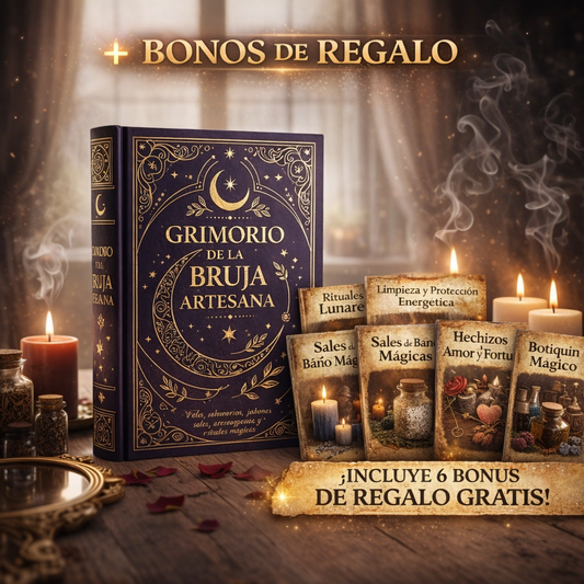 🕯️✨ GRIMORIO DE LA BRUJA ARTESANA™ + BONOS DE REGALO
