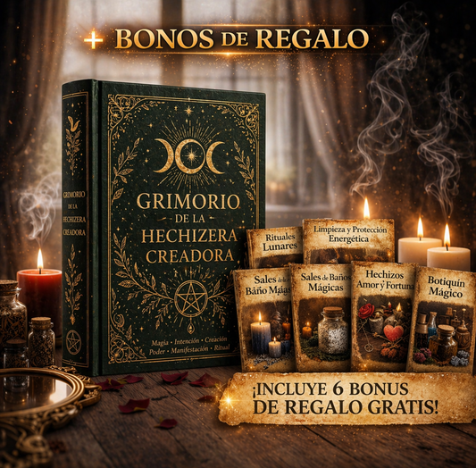 🕯️✨ GRIMORIO DE LA HECHIZERA CREADORA ™ + BONOS DE REGALO